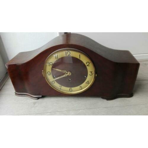 Antieke Westminster abbey pendule met gereviseerd uurwerk