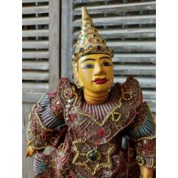 Mooie houten marionet Indonesisch/thailand
