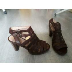 bruine 5th Avenue schoenen met hak mt 37