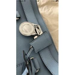 Michael kors Hamilton tas licht blauw