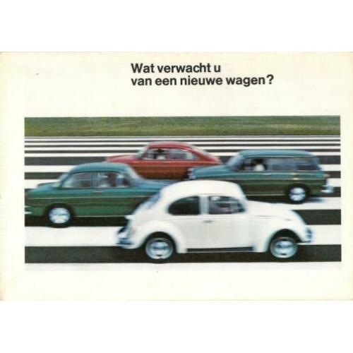 autofolder Volkswagen modellenoverzicht augustus 1968