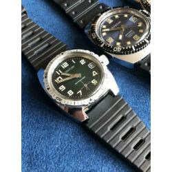 3 midzise duikhorloges diver vintage horloge
