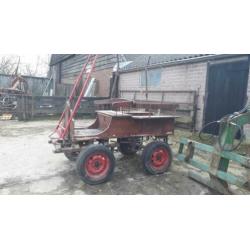Menwagentje met 2x limoen voor pony tussen 115 en 150cm m