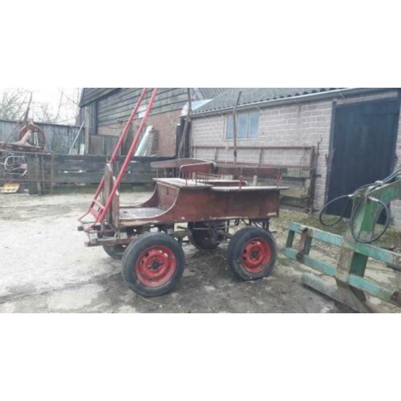Menwagentje met 2x limoen voor pony tussen 115 en 150cm m