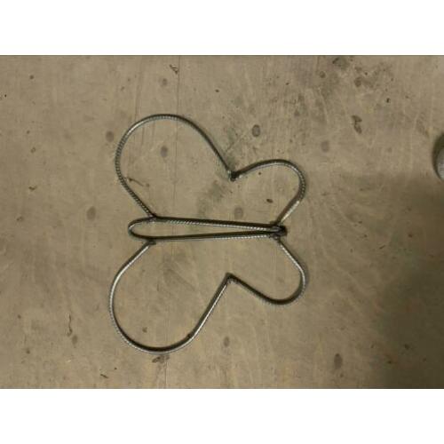 Metalen frames vlinder, stokpaardje