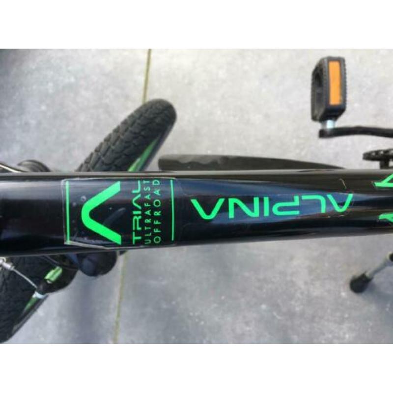 Alpine Trial jongens fiets 18 inch zwart/groen