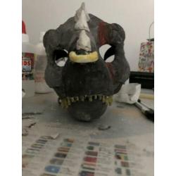 Dino mask commissies (MET KLEI)