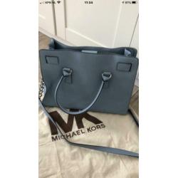 Michael kors Hamilton tas licht blauw