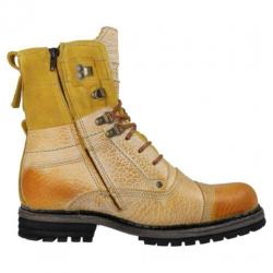 YELLOW CAB - leren Sergant boots Dk yellow - maat 42