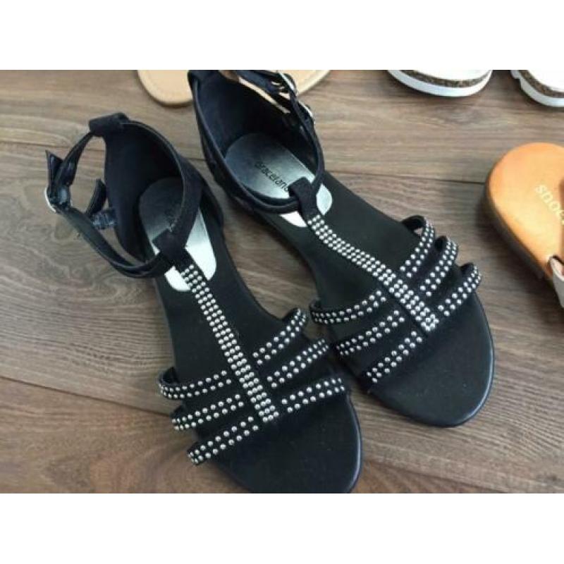 Partij slippers/sandaaltjes (5 paar) maat 38