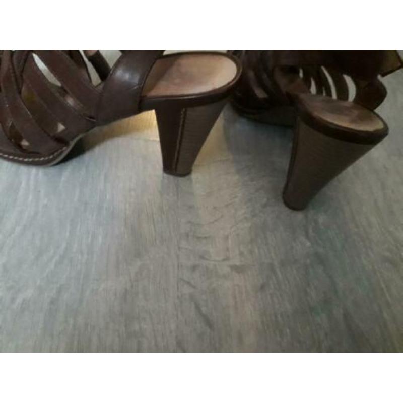 bruine 5th Avenue schoenen met hak mt 37