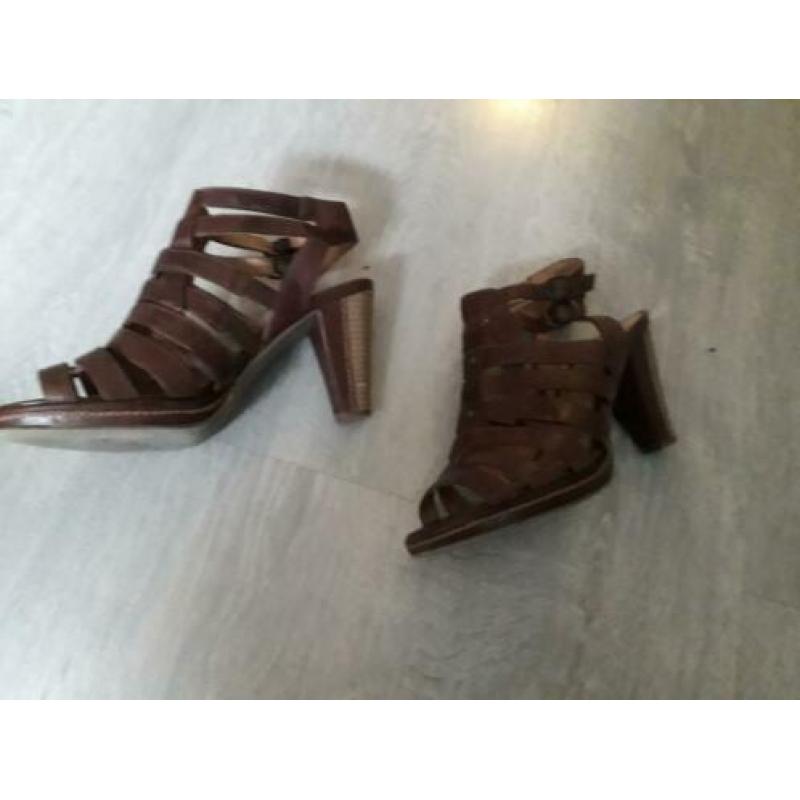 bruine 5th Avenue schoenen met hak mt 37