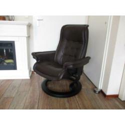 nieuwe Stressless Royal chocolade bruin leder maat small