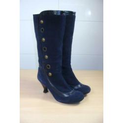Red or Dead suede blauwe laarzen met hakken 37 prima staat
