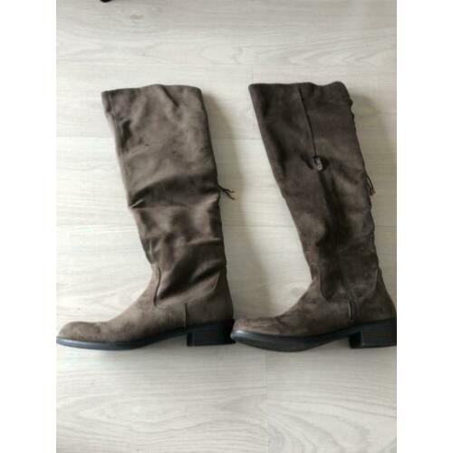 laarzen Bruin Taupe kleurige suède look mt 41