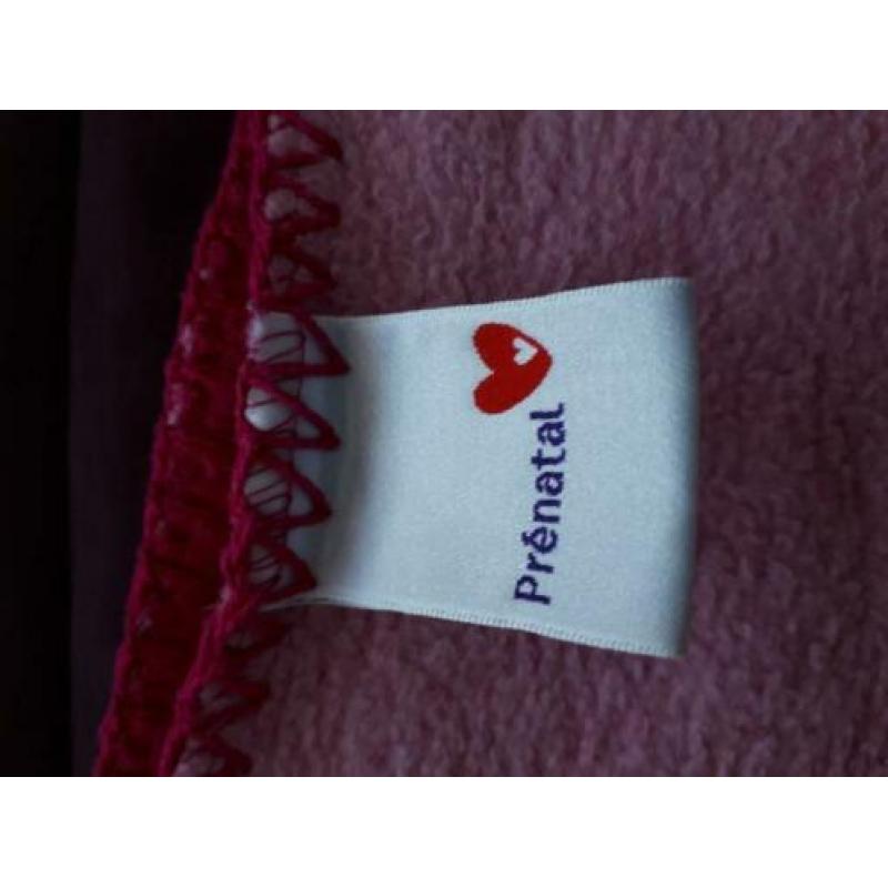 Prenatal roze deken afmeting: 160 bij 110 cm+lakentje