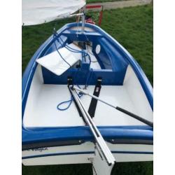 Optimist inclusief kalf strandtrailer