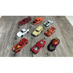 Hotwheels 1/64 modellen auto’s 1.25 per stuk VAVB