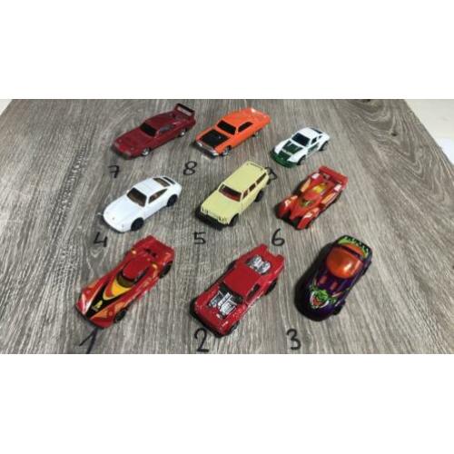 Hotwheels 1/64 modellen auto’s 1.25 per stuk VAVB