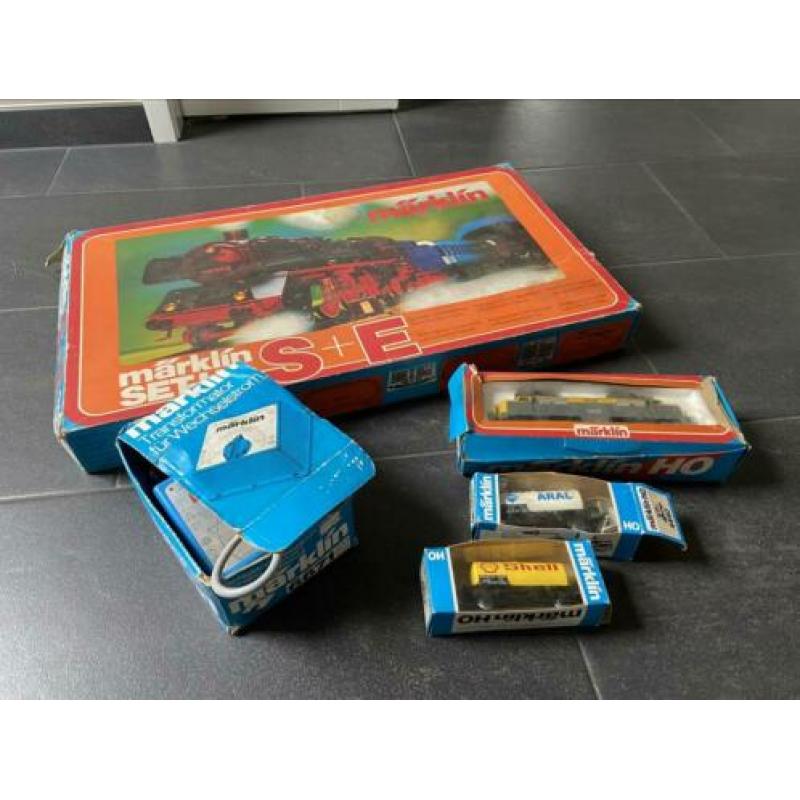 Märklin trein set-ho 3055 3185 4440 4442 en transformator