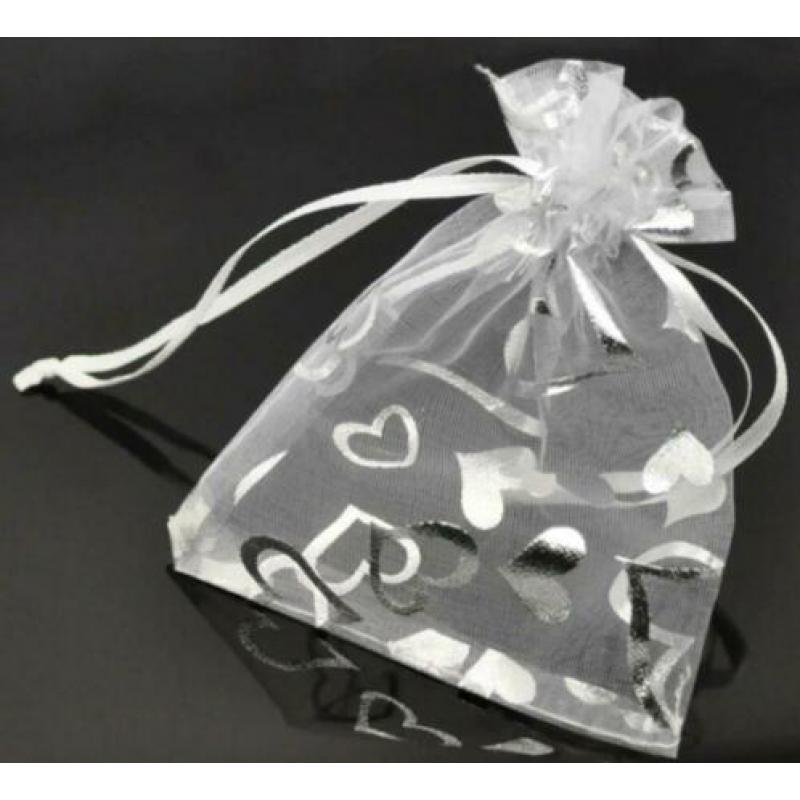 925 sterling zilveren set met hart zirkonen