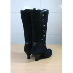 Red or Dead suede blauwe laarzen met hakken 37 prima staat