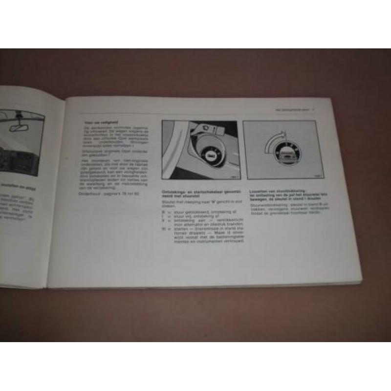 Handleiding/ instructieboekje Opel Kadett/ 1982