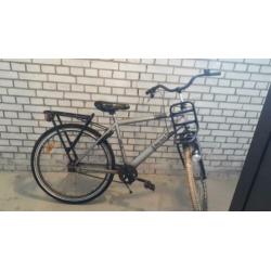 Jongens Fiets 24 inch Grijs.