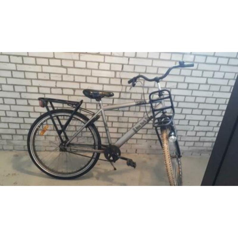 Jongens Fiets 24 inch Grijs.