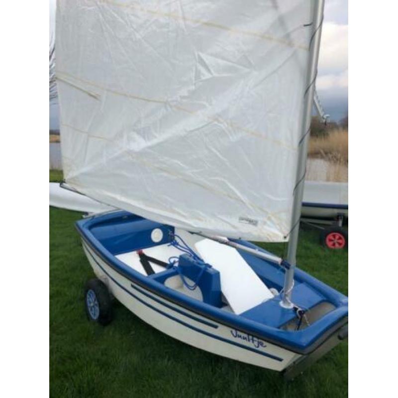 Optimist inclusief kalf strandtrailer