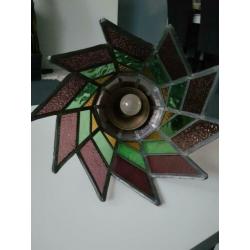 Vintage glas in lood Plafondlampen