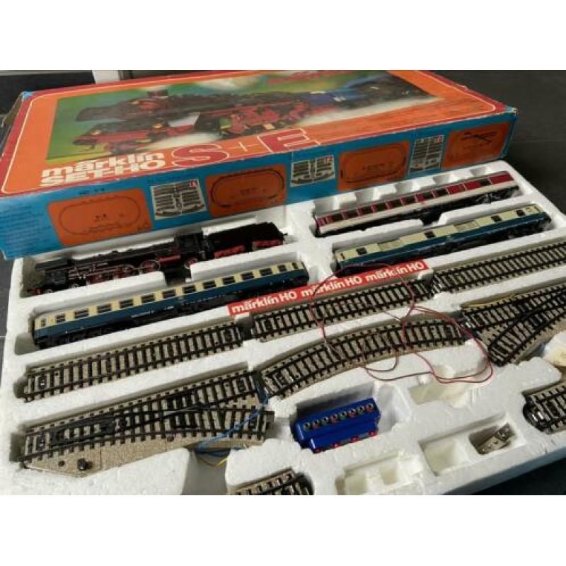 Märklin trein set-ho 3055 3185 4440 4442 en transformator
