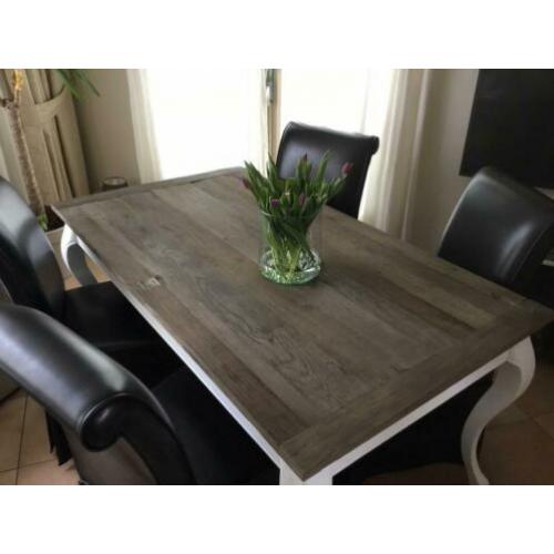 Rivièra Maison eettafel met stoelen