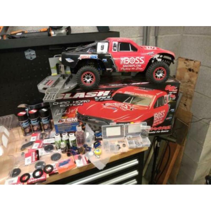 2x traxxas Slash met heeeeel veel onderdelen