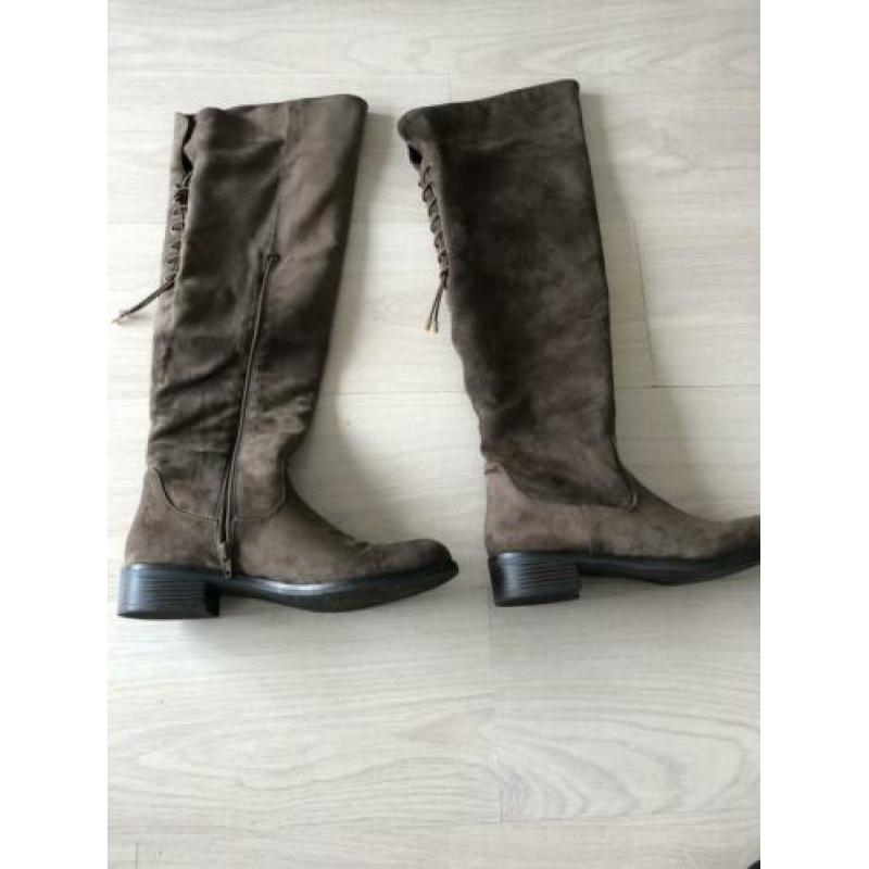 laarzen Bruin Taupe kleurige suède look mt 41
