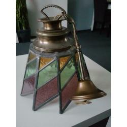 Vintage glas in lood Plafondlampen