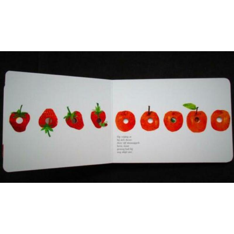 Rupsje Nooitgenoeg~Rups Nooit Genoeg~Hardcover Boek~Prenten