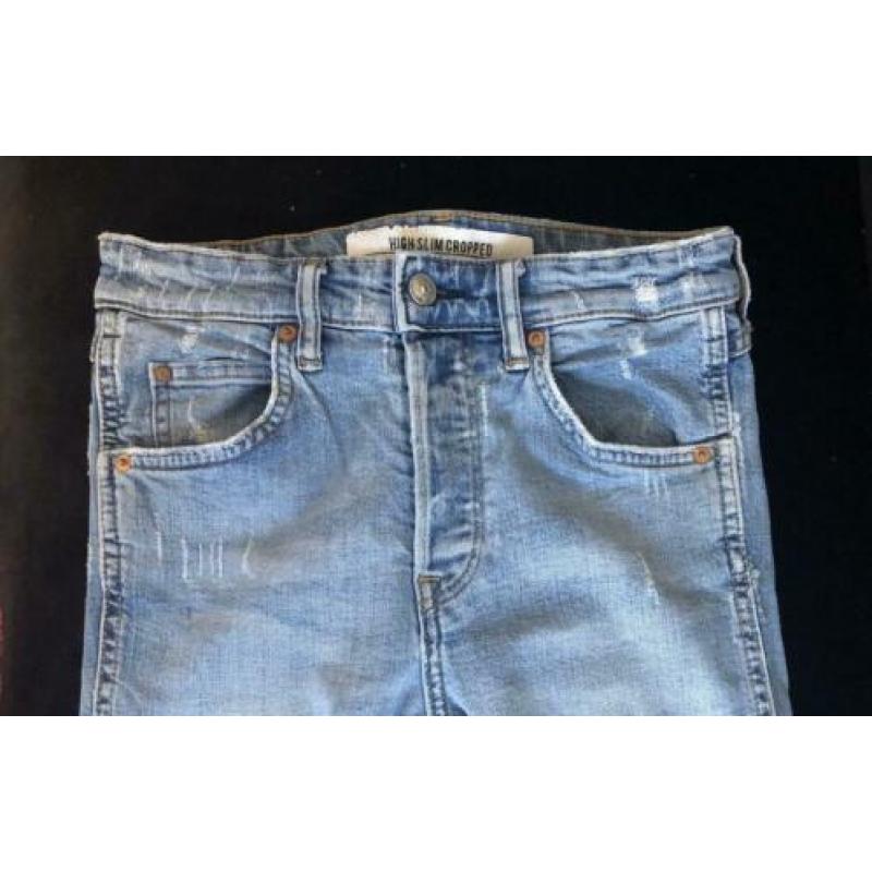 H&M, high slim cropped jeans, jeans, maat 36