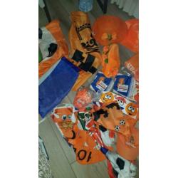 Wk EK voetbal versiering vlaggen, wuppie enz