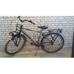Jongens Fiets 24 inch Grijs.