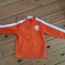 Nederlands elftal nike trainingsjack, maat 128-137 S. Zgan