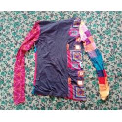 DESIGUAL, longsleeve, gekleurd, bloemen, maat M, dames