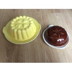 2 puddingvormen met omkeer schaal