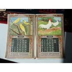 oude reclame kalender p sluis