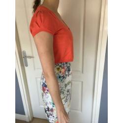 Steps wit gekleurde jurk met vestje mt38