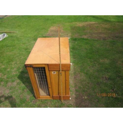 Bench, Opvouwbare transportkooi, Hout, Ploeg hondensport