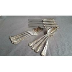 WMF verzilverd bestek - Patent 45 - 14 delig - Brocante