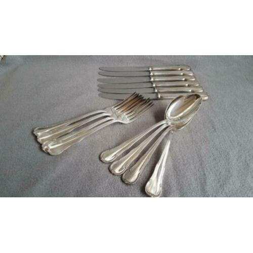 WMF verzilverd bestek - Patent 45 - 14 delig - Brocante