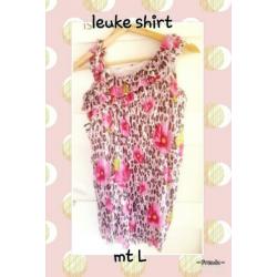 Zomer shirt L one shoulder zgan