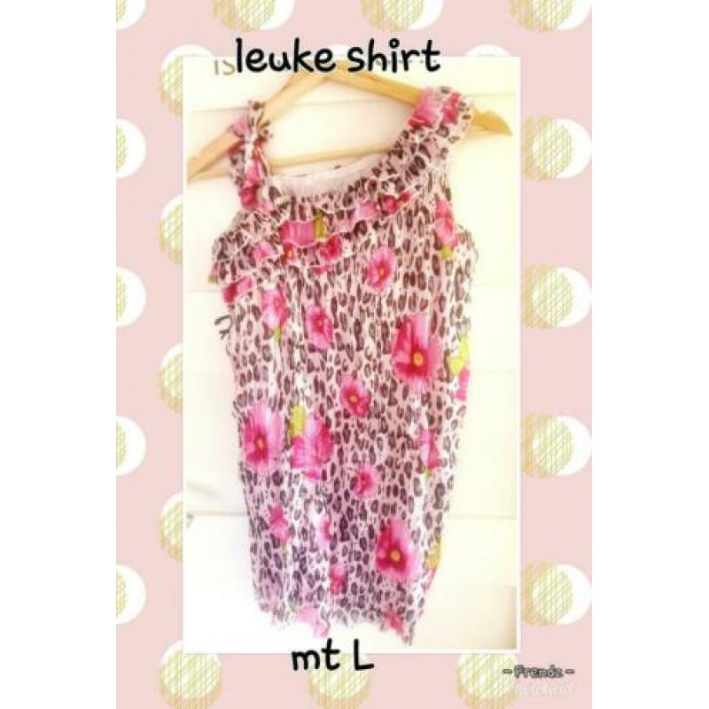 Zomer shirt L one shoulder zgan